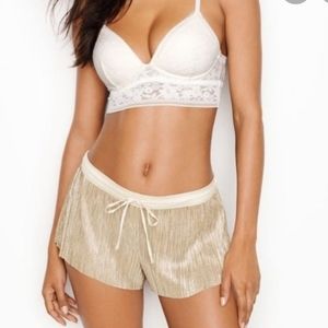 🛍8 for 25 🛍 Victoria's Secret gold sleep shorts